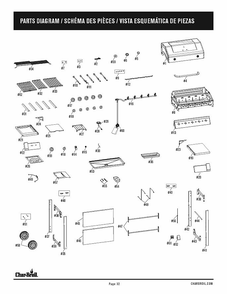 Part Location Diagram of G44101-B001-W1 Char-Broil Hardware Pack