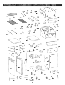 Diagram Diagram and Parts List for 463673617 2017 Char-Broil Grill