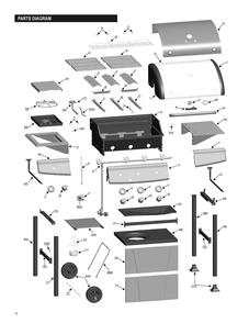 Diagram Diagram and Parts List for 463210511  Char-Broil Grill