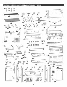 Part Location Diagram of G536-0011-W1 Char-Broil Shield For Firebox