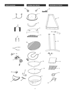 Diagram Diagram and Parts List for 16601578 2016 Char-Broil Grill