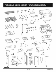 Diagram Diagram and Parts List for 463375919 2020 Char-Broil Grill