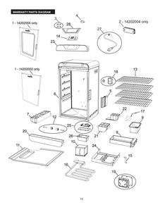 Part Location Diagram of FDES30108 Char-Broil For Thermostat Box Kit