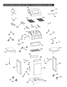 Diagram Diagram and Parts List for 463622715 2015 Char-Broil Grill