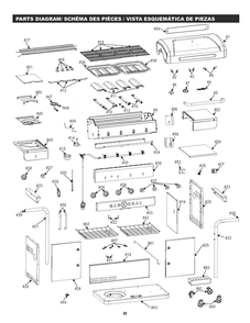 Diagram Diagram and Parts List for 463278418 2018 Char-Broil Grill