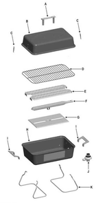 Diagram Diagram and Parts List for 465133010  Char-Broil Grill