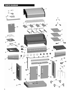 Diagram Diagram and Parts List for 463420713  Char-Broil Grill