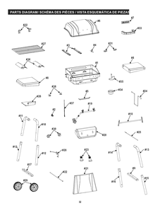 Diagram Diagram and Parts List for 465635821 2021 Char-Broil Grill