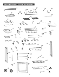 Diagram Diagram and Parts List for 463771015 2015 Char-Broil Grill