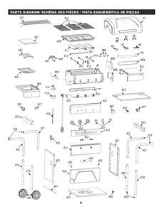 Diagram Diagram and Parts List for 463370518 2018 Char-Broil Grill