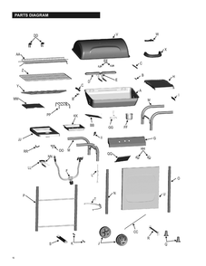 Diagram 1 Diagram and Parts List for 463741911  Char-Broil Grill