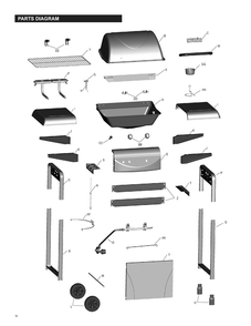 Diagram 1 Diagram and Parts List for 466611012 C-22G0S Char-Broil Grill