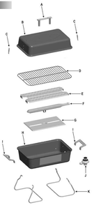Diagram Diagram and Parts List for 4611118  Char-Broil Grill