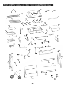 Diagram Diagram and Parts List for 461770719  Char-Broil Grill