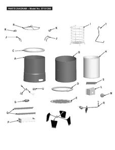 Part Location Diagram of 42030343 Char-Broil Hardware Pack