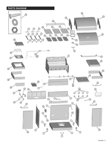 Diagram Diagram and Parts List for 41516646900  Char-Broil Grill