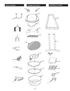 Diagram Diagram and Parts List for 14601877  Char-Broil Grill