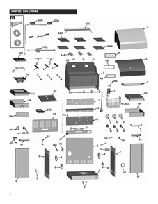 Diagram Diagram and Parts List for 463269211  Char-Broil Grill