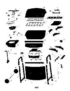 Gas grill Diagram and Parts List for 463720109  Char-Broil Grill