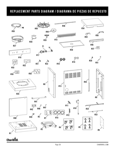 Part Location Diagram of G619-0005-W1 Char-Broil Fixed Caster