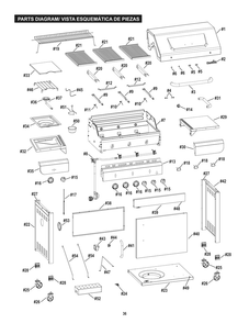 Part Location Diagram of G45812-B001-W1 Char-Broil Hardware Pack