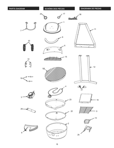 Part Location Diagram of 29104325 Char-Broil Lower Body