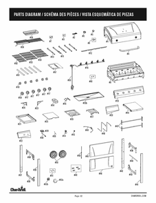 Diagram Diagram and Parts List for 463448021 2021 Char-Broil Grill