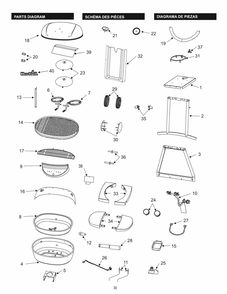 Part Location Diagram of 29102953 Char-Broil Front Panel