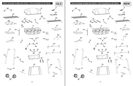 Part Location Diagram of G320-2300-W1 Char-Broil Firebox
