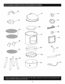 Diagram Diagram and Parts List for 18202076-01 2020 Char-Broil Grill
