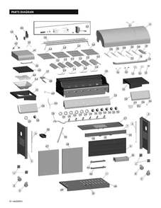 Part Location Diagram of G651-0046-W1 Char-Broil Back Panel