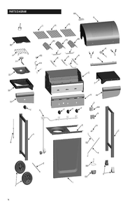 Diagram Diagram and Parts List for 463322012  Char-Broil Grill