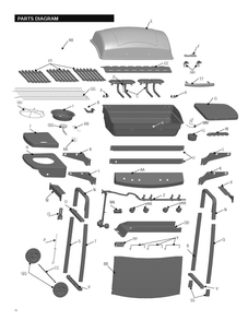 Diagram Diagram and Parts List for 463870109  Char-Broil Grill