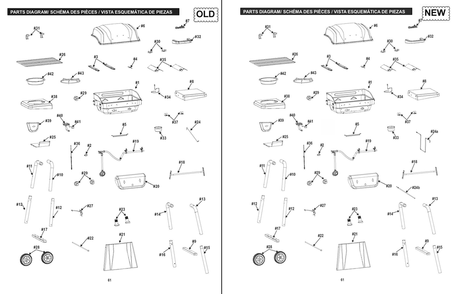 Diagram 1 Diagram and Parts List for 463672817  Char-Broil Grill