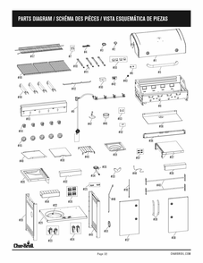 Diagram Diagram and Parts List for 463280419 2019 Char-Broil Grill