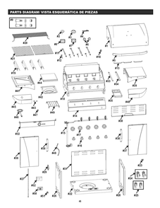 Part Location Diagram of G465-0002-W1 Char-Broil Temperature Gauge