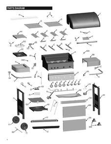 Diagram Diagram and Parts List for 463211512  Char-Broil Grill