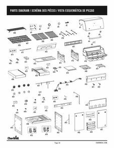 Diagram Diagram and Parts List for 463355220N 2022 Char-Broil Grill