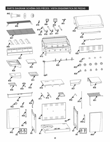 Diagram Diagram and Parts List for 463273915 2015 Char-Broil Grill