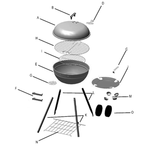 Diagram Diagram and Parts List for 12301762  Char-Broil Grill