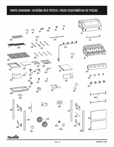 Diagram Diagram and Parts List for 463331021 2021 Char-Broil Grill