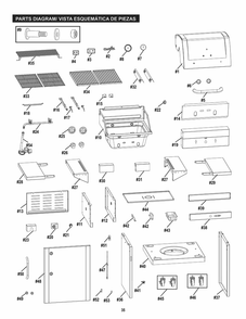 Diagram Diagram and Parts List for 463642316 2016 Char-Broil Grill