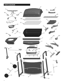 Diagram 1 Diagram and Parts List for 466720509  Char-Broil Grill