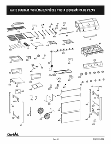 Diagram Diagram and Parts List for 463228622 2022 Char-Broil Grill