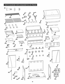 Diagram Diagram and Parts List for 463446015 (480SS)(2015) Char-Broil Grill