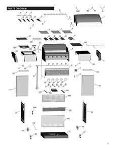 Diagram Diagram and Parts List for 463215512  Char-Broil Grill