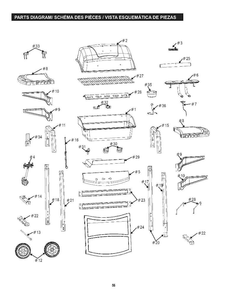Part Location Diagram of G208-0081-W1 Char-Broil Control Panel