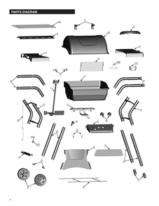 Diagram 1 Diagram and Parts List for 41516120901  Char-Broil Grill