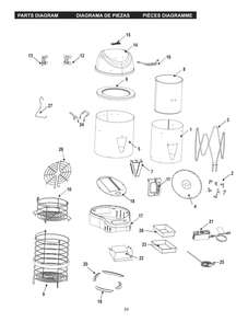 Part Location Diagram of 55710485 Char-Broil Half Rack Kit