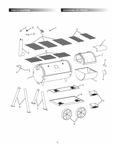 Part Location Diagram of 1767321 Char-Broil Door Latch